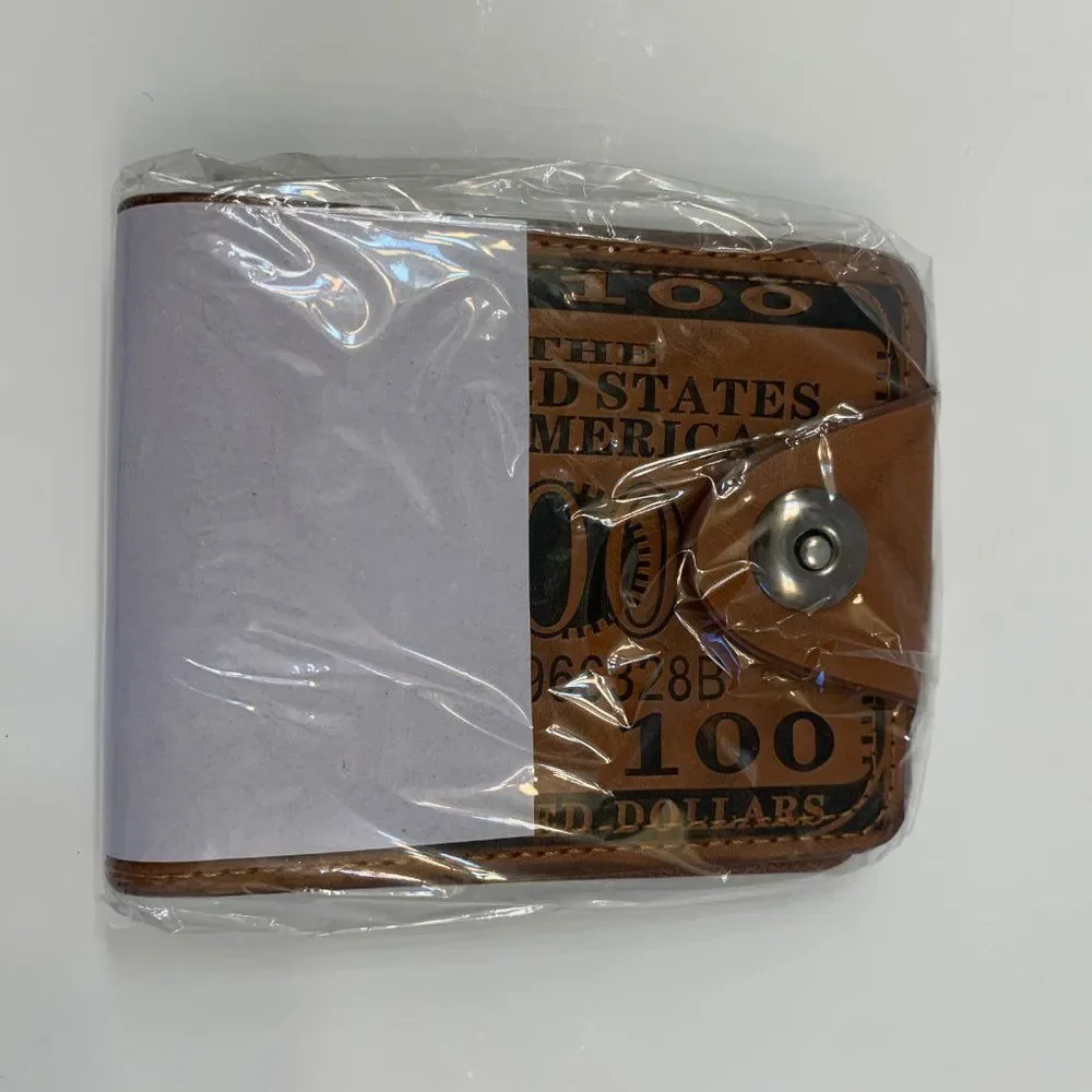 One Hundred Dollar - $100 Theme Wallet - Faux Leather - Gift Idea- Unisex - Picture 7 of 7